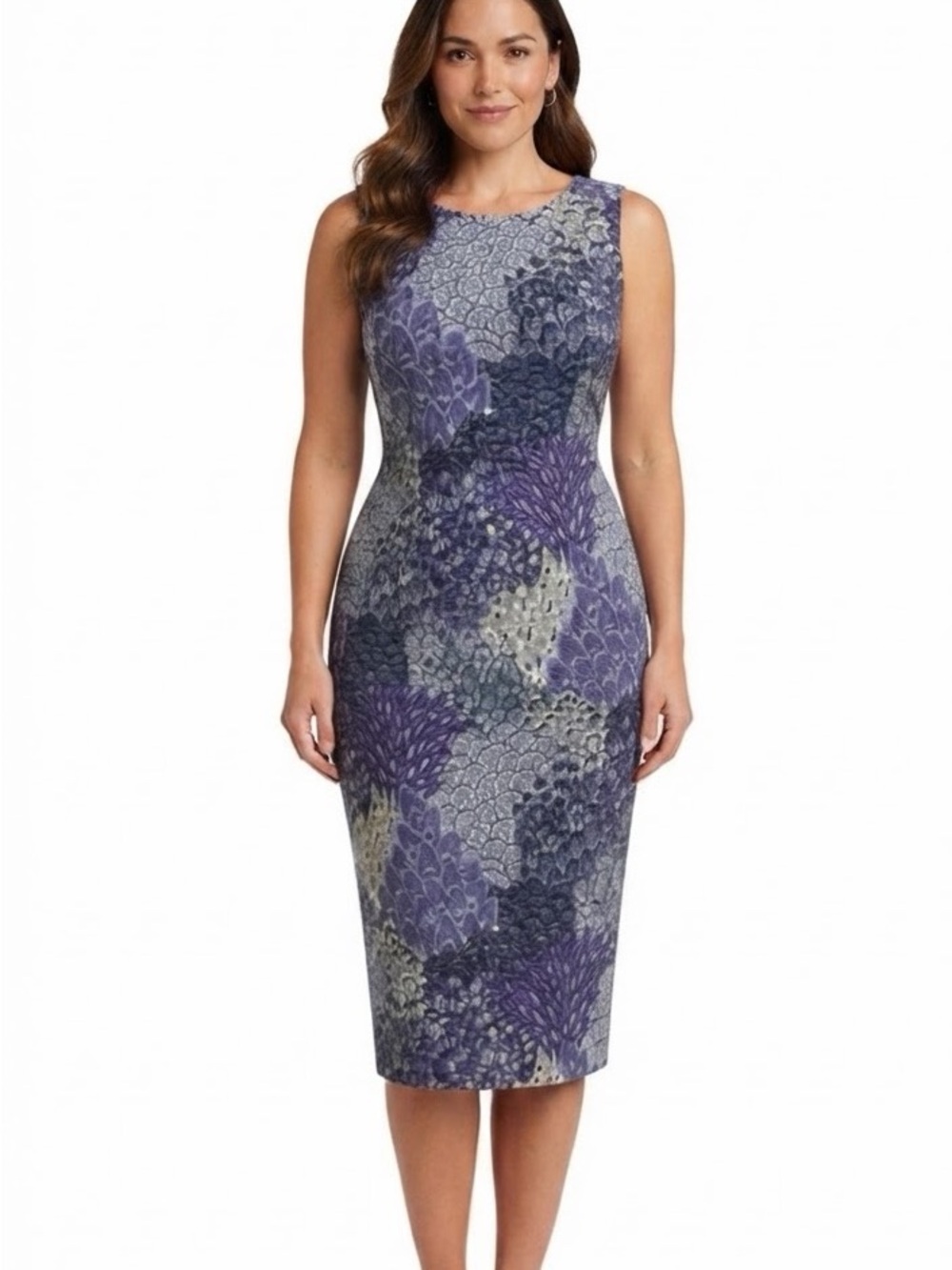 💕NorthStyle Purple Floral Sheath Dress